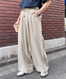 CIAOPANIC TYPY | 【UNISEX】【プラスサイズあり】ストライプイージーパジャマパンツ(その他パンツ)