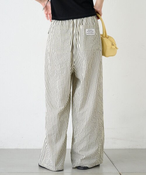 CIAOPANIC TYPY(チャオパニックティピー)の「【UNISEX】【プラスサイズあり】ストライプシアサッカーイージーパンツ(その他パンツ・レディース・ホワイト/ピンク/ベージュ/ブルー・LARGE/MEDIUM/XX-LARGE)」の7枚目の写真