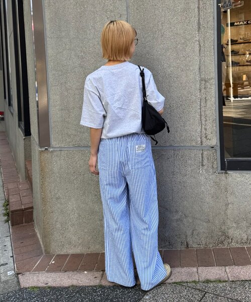 CIAOPANIC TYPY（チャオパニックティピー）の「【UNISEX】【プラスサイズあり】ストライプイージーパジャマパンツ（その他パンツ・レディース・ホワイト/ピンク/ベージュ/ブルー・LARGE/MEDIUM/XX-LARGE）」の19枚目の写真