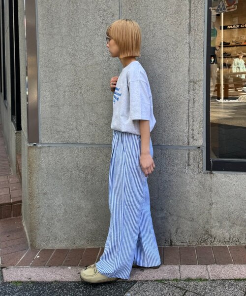 CIAOPANIC TYPY（チャオパニックティピー）の「【UNISEX】【プラスサイズあり】ストライプイージーパジャマパンツ（その他パンツ・レディース・ホワイト/ピンク/ベージュ/ブルー・LARGE/MEDIUM/XX-LARGE）」の20枚目の写真