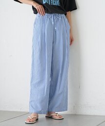 CIAOPANIC TYPY（チャオパニックティピー）の「【UNISEX】【プラスサイズあり】ストライプシアサッカーイージーパンツ（その他パンツ）」