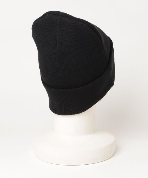 FUCKING AWESOME（ファッキングオーサム）の「FUCKING AWESOME / ファッキンオーサム：Metal Stamp Logo Cuff Beanie：FA-MSLCB[WAX]（ニットキャップ/ビーニー・メンズ・ブラック・FREE）」の2枚目の写真
