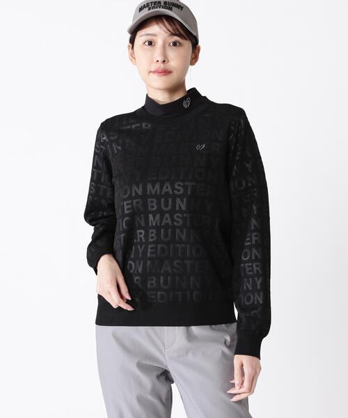 MASTER BUNNY EDITION(マスターバニーエディション)の「【MASTER BUNNY EDITION】クルーネックニットプルオーバー(Tシャツ/カットソー・レディース・ブラック/グレー・MEDIUM/SMALL)」の2枚目の写真