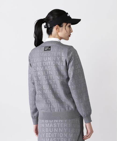 MASTER BUNNY EDITION(マスターバニーエディション)の「【MASTER BUNNY EDITION】クルーネックニットプルオーバー(Tシャツ/カットソー・レディース・ブラック/グレー・MEDIUM/SMALL)」の6枚目の写真