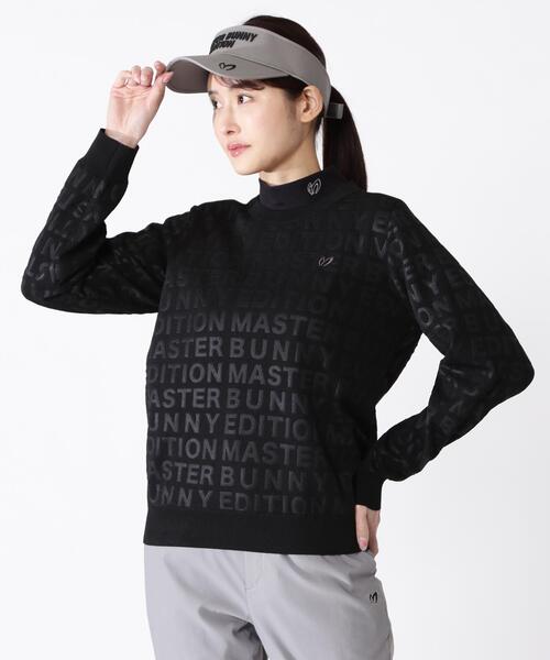 MASTER BUNNY EDITION(マスターバニーエディション)の「【MASTER BUNNY EDITION】クルーネックニットプルオーバー(Tシャツ/カットソー・レディース・ブラック/グレー・MEDIUM/SMALL)」の9枚目の写真
