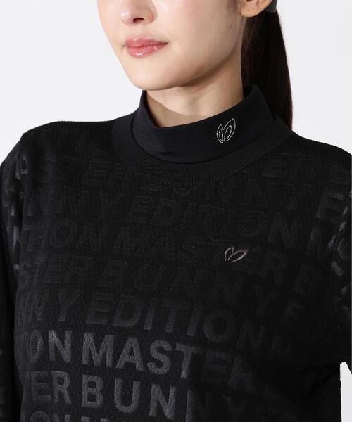 MASTER BUNNY EDITION(マスターバニーエディション)の「【MASTER BUNNY EDITION】クルーネックニットプルオーバー(Tシャツ/カットソー・レディース・ブラック/グレー・MEDIUM/SMALL)」の14枚目の写真