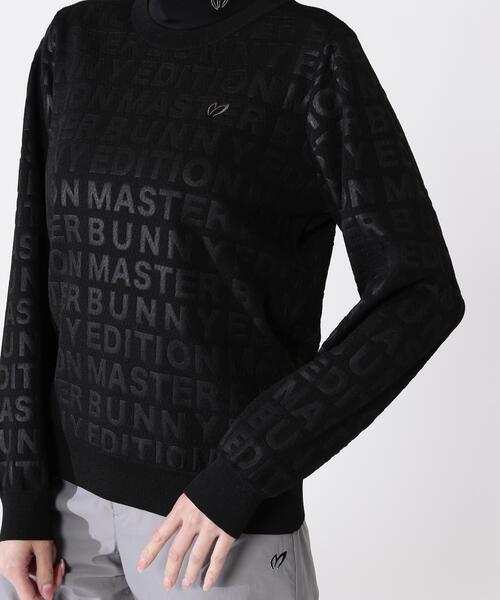 MASTER BUNNY EDITION(マスターバニーエディション)の「【MASTER BUNNY EDITION】クルーネックニットプルオーバー(Tシャツ/カットソー・レディース・ブラック/グレー・MEDIUM/SMALL)」の15枚目の写真