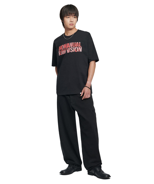 NOMANUAL(NOMANUAL)の「PAISLEY APPLIQUE T-SHIRT - BLACK(Tシャツ/カットソー・レディース・その他・LARGE/MEDIUM/X-LARGE/SMALL)」の3枚目の写真