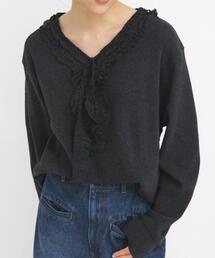 KBF | レースフリルワッフルプルオーバー(Tシャツ/カットソー)