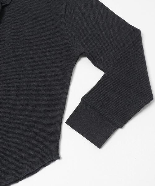 KBF（ケイビーエフ）の「レースフリルワッフルプルオーバー（Tシャツ/カットソー・レディース・オートミール/チャコールグレー・ONE）」の11枚目の写真