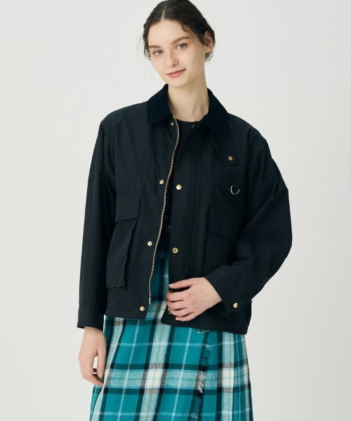 BRITISH MADE(ブリティッシュメイド)の「フィッシングジャケット(WOMEN)(ブルゾン・レディース・ネイビー系/ベージュ・38)」の2枚目の写真