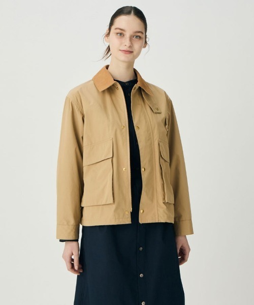 BRITISH MADE(ブリティッシュメイド)の「フィッシングジャケット(WOMEN)(ブルゾン・レディース・ネイビー系/ベージュ・38)」の1枚目の写真