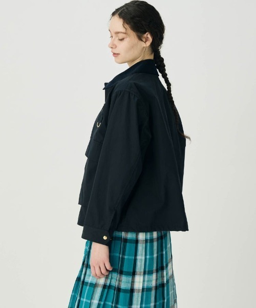 BRITISH MADE(ブリティッシュメイド)の「フィッシングジャケット(WOMEN)(ブルゾン・レディース・ネイビー系/ベージュ・38)」の4枚目の写真
