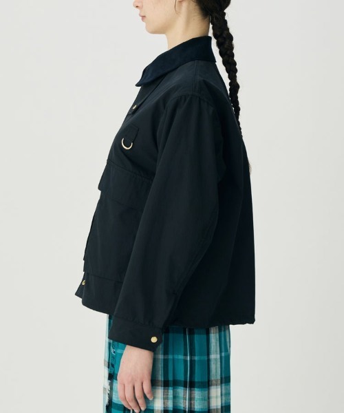 BRITISH MADE(ブリティッシュメイド)の「フィッシングジャケット(WOMEN)(ブルゾン・レディース・ネイビー系/ベージュ・38)」の7枚目の写真