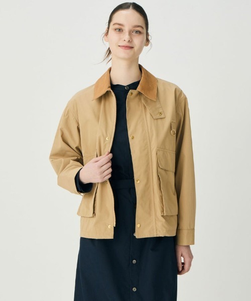 BRITISH MADE(ブリティッシュメイド)の「フィッシングジャケット(WOMEN)(ブルゾン・レディース・ネイビー系/ベージュ・38)」の8枚目の写真