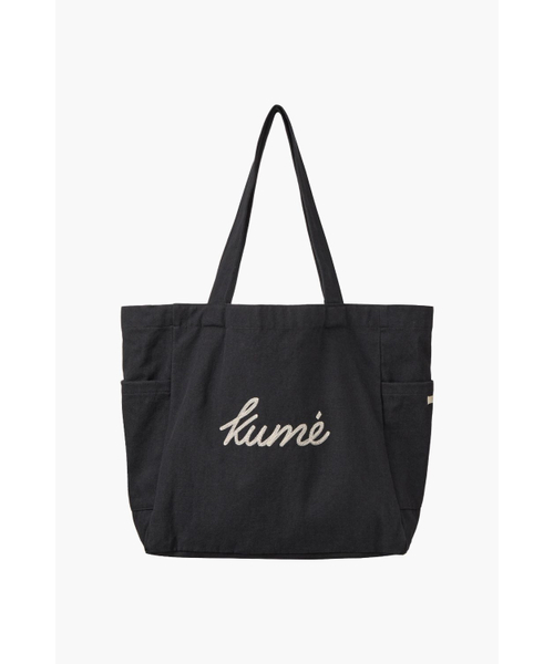 KUME(クメ)の「Logo Embroidered Canvas Bag, Navy(ショルダーバッグ・レディース・その他・FREE)」の3枚目の写真