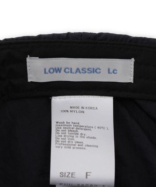 ADAM ET ROPE'（アダムエロペ）の「【LOW CLASSIC Lc（ロウ クラシック エルシー）】NYLON Lc CAP（キャップ・レディース・ブラック/ネイビー・FREE）」の5枚目の写真