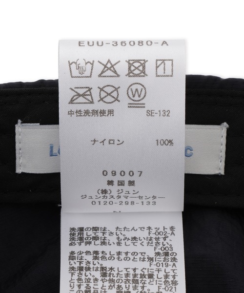 ADAM ET ROPE'（アダムエロペ）の「【LOW CLASSIC Lc（ロウ クラシック エルシー）】NYLON Lc CAP（キャップ・レディース・ブラック/ネイビー・FREE）」の6枚目の写真