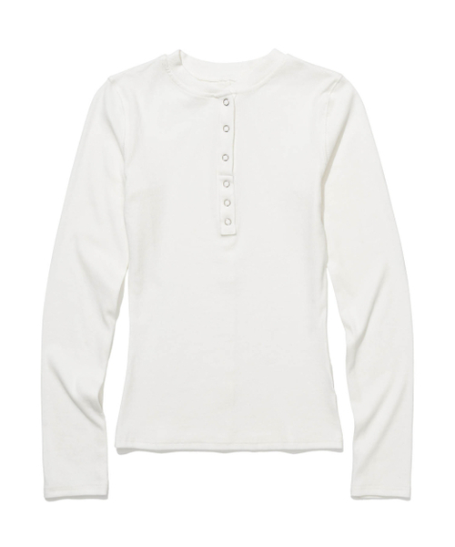 MOAA（モア）の「Linker snap Henley Tshirt (BLACK)（Tシャツ/カットソー・レディース・その他・SMALL/MEDIUM）」の8枚目の写真