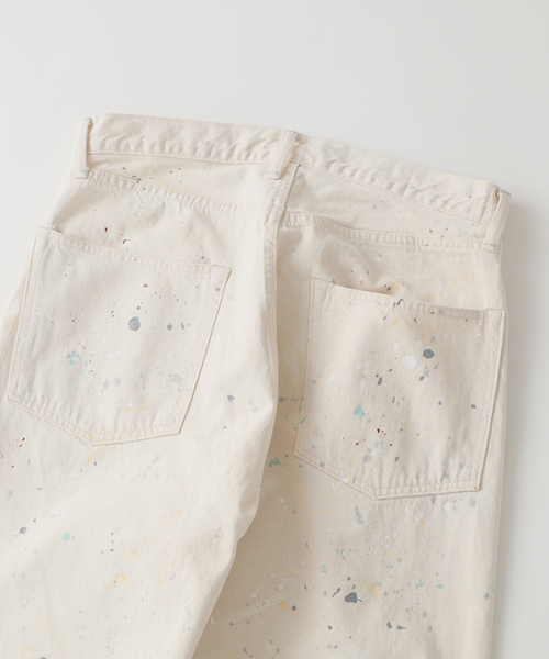 JOURNAL STANDARD J.S HOMESTEAD(ジャーナルスタンダードホームステッド)の「J.S.Homestead / アイボリー モス ドリップ ワイド 5ポケット パンツ(デニムパンツ・メンズ・アイボリー・LARGE/MEDIUM/SMALL)」の8枚目の写真
