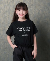 THE CASUAL（カジュアル）の「ドロスト 短丈 プリント Tシャツ（Tシャツ/カットソー）」