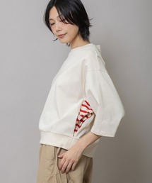 コットンジャージ×バスクボーダーTシャツ