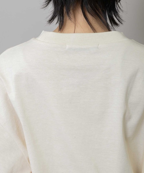 Munich(ミューニック)の「コットンジャージ×バスクボーダーTシャツ(Tシャツ/カットソー・レディース・アイボリー/ネイビー/ホワイト・FREE)」の18枚目の写真