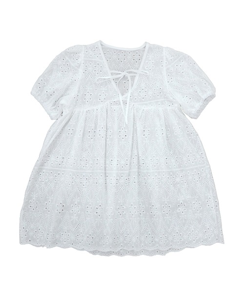 FRENCH PAVE  バックレースチュニック　ワンピース　チュニック FRENCH PAVE｜フレンチパヴェのチュニック通販 - ZOZOTOWN