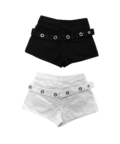 THEAIRTOWN(ジエアタウン)の「1733 back slop shorts(その他パンツ・レディース・ホワイト/ブラック・MEDIUM/SMALL)」の19枚目の写真