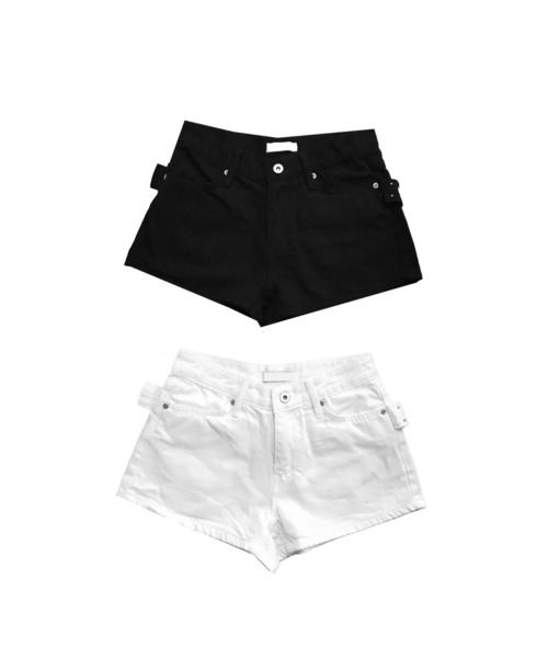 THEAIRTOWN(ジエアタウン)の「1733 back slop shorts(その他パンツ・レディース・ホワイト/ブラック・MEDIUM/SMALL)」の20枚目の写真
