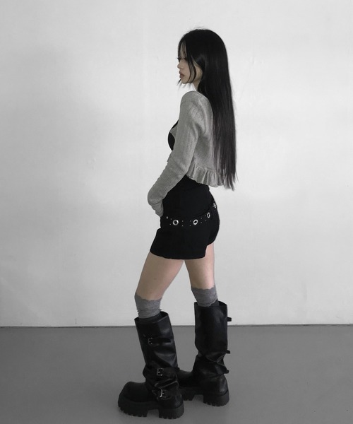 THEAIRTOWN(ジエアタウン)の「1733 back slop shorts(その他パンツ・レディース・ホワイト/ブラック・MEDIUM/SMALL)」の15枚目の写真