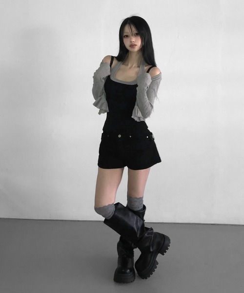 THEAIRTOWN(ジエアタウン)の「1733 back slop shorts(その他パンツ・レディース・ホワイト/ブラック・MEDIUM/SMALL)」の14枚目の写真