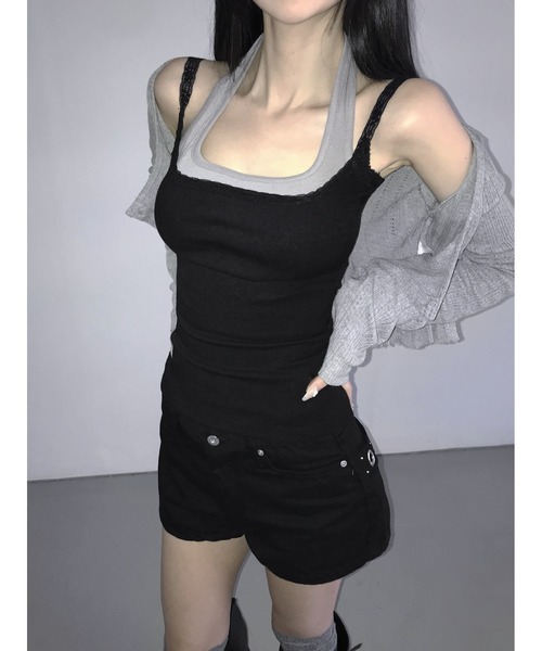 THEAIRTOWN(ジエアタウン)の「1733 back slop shorts(その他パンツ・レディース・ホワイト/ブラック・MEDIUM/SMALL)」の10枚目の写真