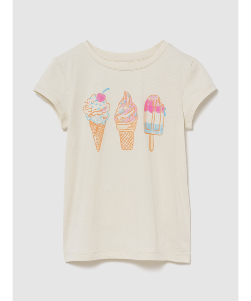 GAP(ギャップ)の「グラフィックTシャツ (キッズ)(Tシャツ/カットソー・キッズ・ライトブルー/アイボリー/ホワイト・160cm/140cm/130cm/120cm/110cm/150cm)」の3枚目の写真