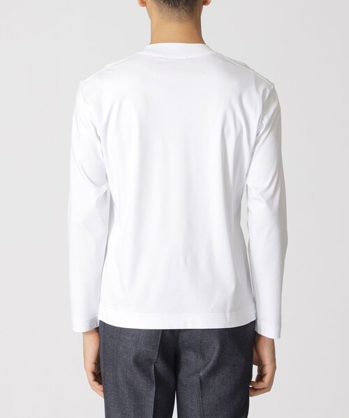 Paul Stuart(ポールスチュアート)の「【ジャケット合わせに最適】長袖ドレスクルーネックTシャツ(Tシャツ/カットソー・メンズ・ブラック・44/46/50/48/52)」の6枚目の写真