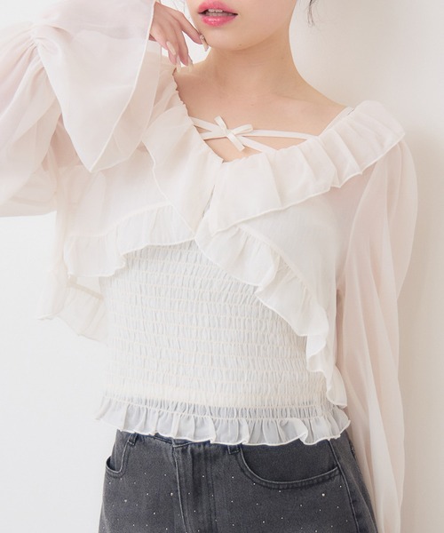 Frill Bolero & Camisole SET