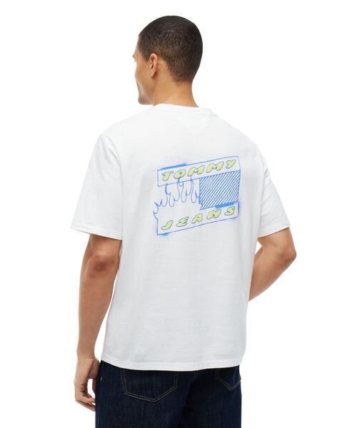 tommy jeans(トミー ジーンズ)の「90s バブルフラッグショートスリーブTシャツ(Tシャツ/カットソー・メンズ・ブラック/ホワイト・LARGE/X-SMALL/X-LARGE/SMALL/MEDIUM)」の6枚目の写真