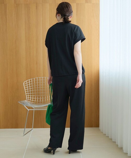 coen(コーエン)の「リネン混カノコイージーワイドパンツ(その他パンツ・レディース・ブラウン/ベージュ/ブラック・M/L)」の10枚目の写真