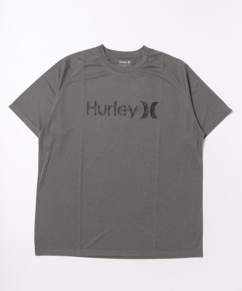 Hurley （ハーレー）の「【Hurley:ハーレー】ロゴラッシュガード　UPF50+×速乾×遮熱機能　　RASH ONE AND ONLY SS TEE（ラッシュガード・メンズ・チャコールグレー/ブラック/ホワイト・SMALL/MEDIUM/LARGE/X-LARGE）」の3枚目の写真