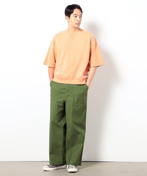 BROOKLYN OVERALL(ブルックリンオーバーオール)の「BROOKLYN OVERALL スムースフェード加工Tシャツ(Tシャツ/カットソー・メンズ・サックスブルー/ライトブルーグレー/オレンジ/ライトグレー・M/L)」の5枚目の写真