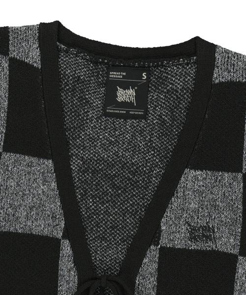BROWNBREATH（ブラウンブレス）の「W TAG CHECK CROCHET VEST - BLACK（ベスト・レディース・その他・SMALL/MEDIUM）」の3枚目の写真