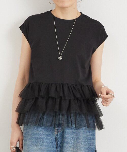BEARDSLEY(ビアズリー)の「チュチュTee(Tシャツ/カットソー・レディース・ブラック・FREE)」の1枚目の写真