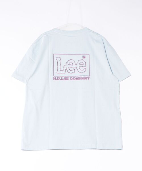 Lee(リー)の「Lee/リー バックプリントTシャツ(Tシャツ/カットソー・メンズ・ブラック/ホワイト/ベージュ/ブルー・SMALL/MEDIUM/LARGE/X-LARGE)」の6枚目の写真