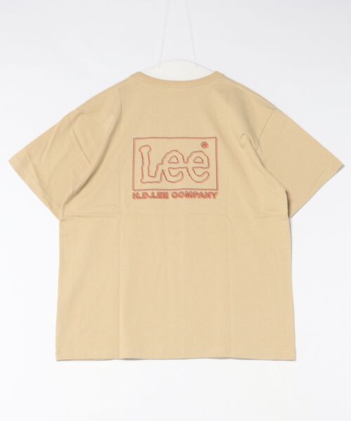 Lee(リー)の「Lee/リー バックプリントTシャツ(Tシャツ/カットソー・メンズ・ブラック/ホワイト/ベージュ/ブルー・SMALL/MEDIUM/LARGE/X-LARGE)」の8枚目の写真