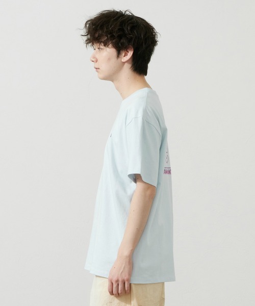Lee(リー)の「Lee/リー バックプリントTシャツ(Tシャツ/カットソー・メンズ・ブラック/ホワイト/ベージュ/ブルー・SMALL/MEDIUM/LARGE/X-LARGE)」の21枚目の写真