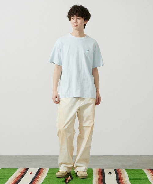 Lee(リー)の「Lee/リー バックプリントTシャツ(Tシャツ/カットソー・メンズ・ブラック/ホワイト/ベージュ/ブルー・SMALL/MEDIUM/LARGE/X-LARGE)」の15枚目の写真