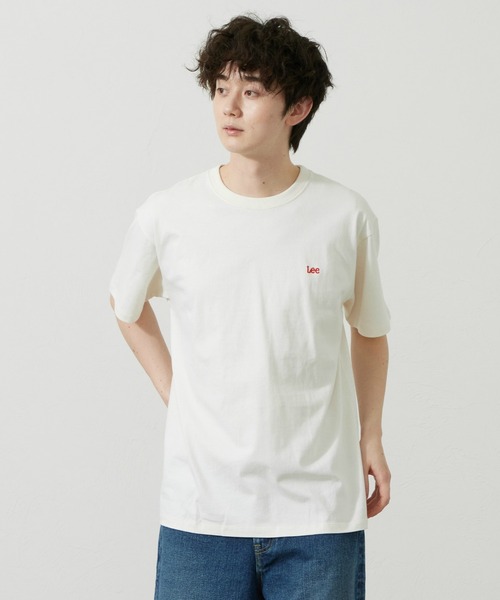 Lee(リー)の「Lee/リー バックプリントTシャツ(Tシャツ/カットソー・メンズ・ブラック/ホワイト/ベージュ/ブルー・SMALL/MEDIUM/LARGE/X-LARGE)」の9枚目の写真