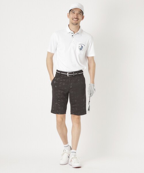 adabat(アダバット)の「吸水速乾/UVカット クールコア(R)エンボスハーフパンツ(その他パンツ・メンズ・ブラック/ライトグレー系9・50/48)」の14枚目の写真