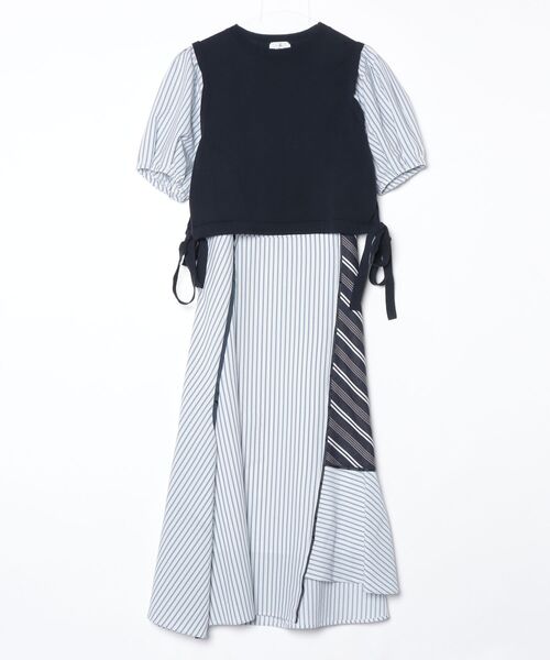 セール/ブランド古着】コンビワンピース（ワンピース）｜LANVIN en