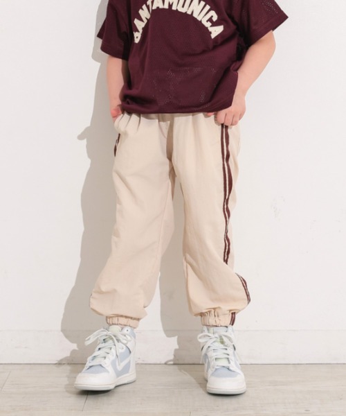Ocean&Ground(オーシャン&グラウンド)の「ナイロンアスレチックパンツ(その他パンツ・キッズ・ブラック/ベージュ/ダークブルー/キナリ・130/120/110/100/90/140)」の2枚目の写真